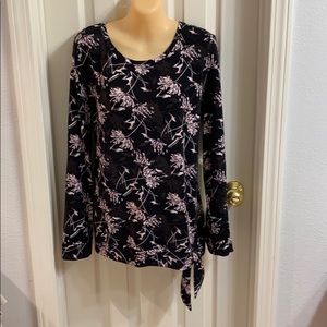 Croft & Barrow black white & pink L gently worn